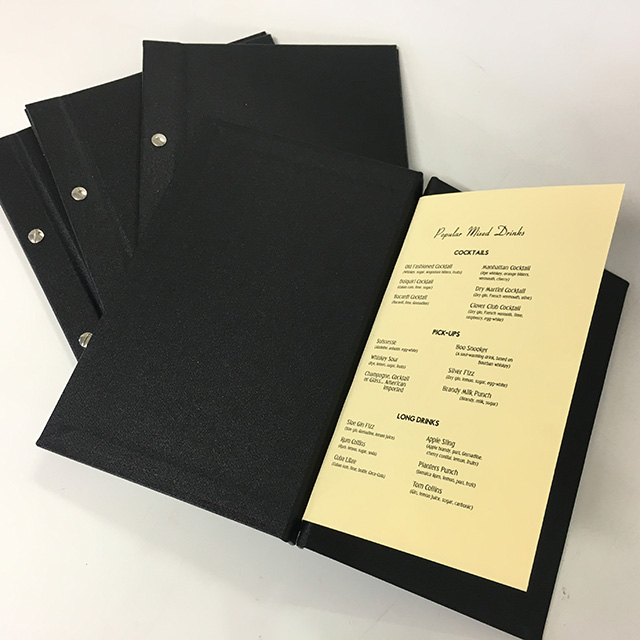 MENU, Black A5 Hardcover